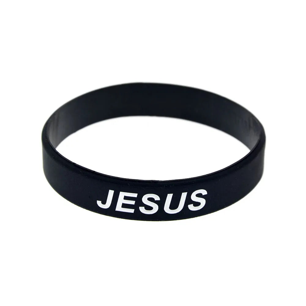 Bracciale in silicone Fede e Amore Croce di Gesù