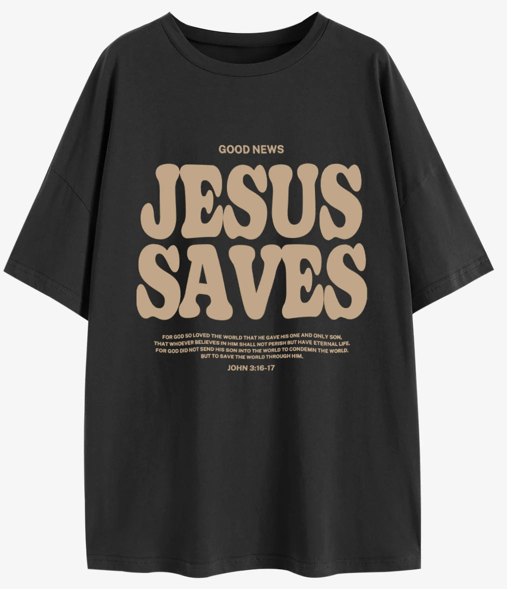 Jesus Saves Oversized T-Shirt 