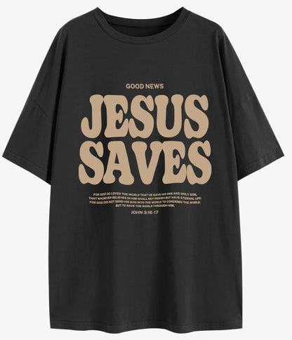 Jesus Saves Oversized T-Shirt 