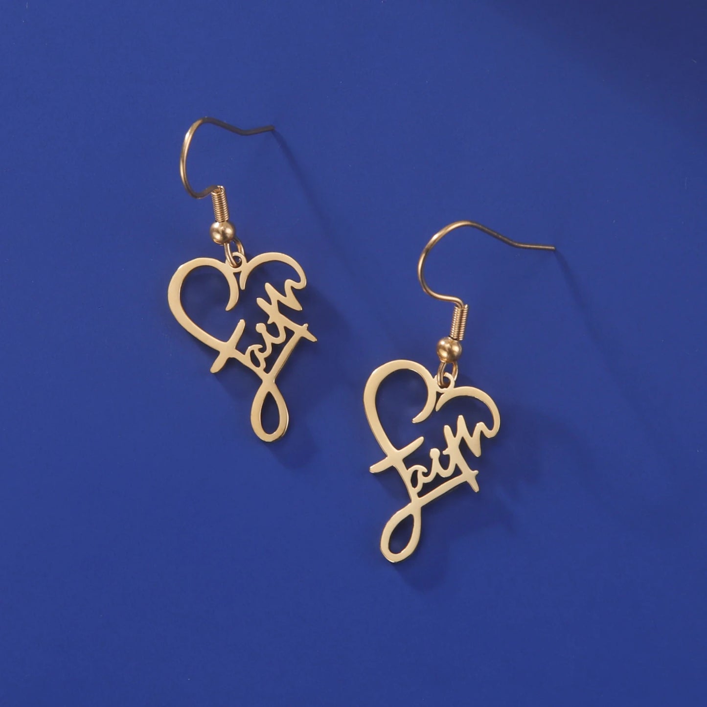 Faith Heart Earrings