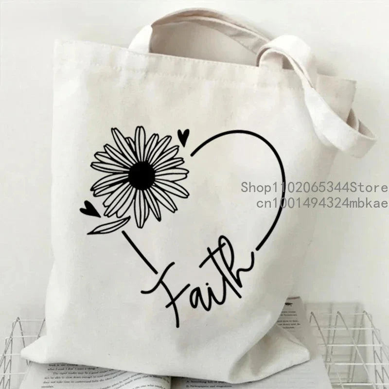 Modern Faith Statement Tote Bag