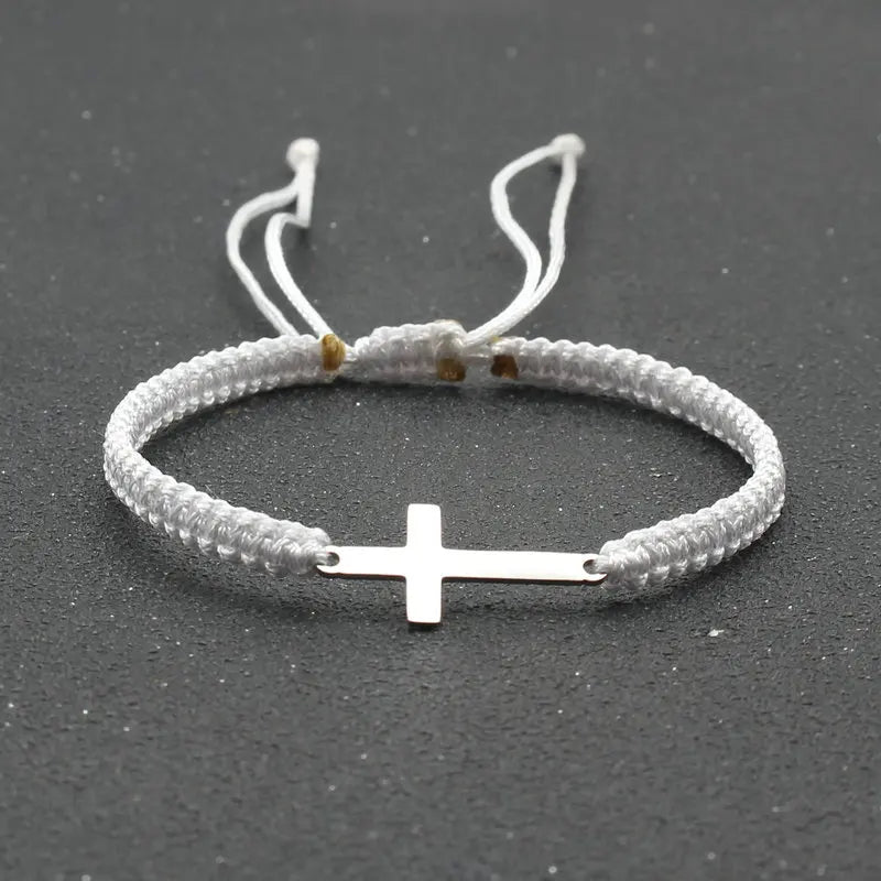 Cross Braided Rope Bracelet 