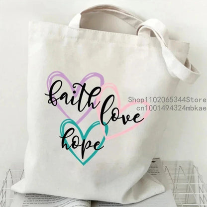 Modern Faith Statement Tote Bag