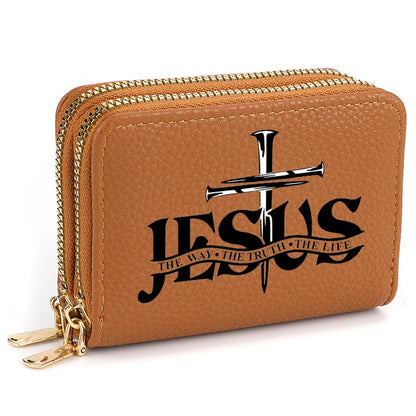 Christian PU Leather Wallet with Jesus Design