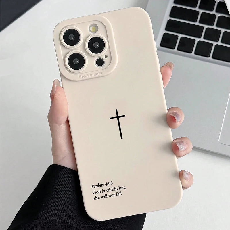 Psalm 46:5 Cross iPhone Case 