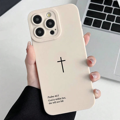 Psalm 46:5 Cross iPhone Case 