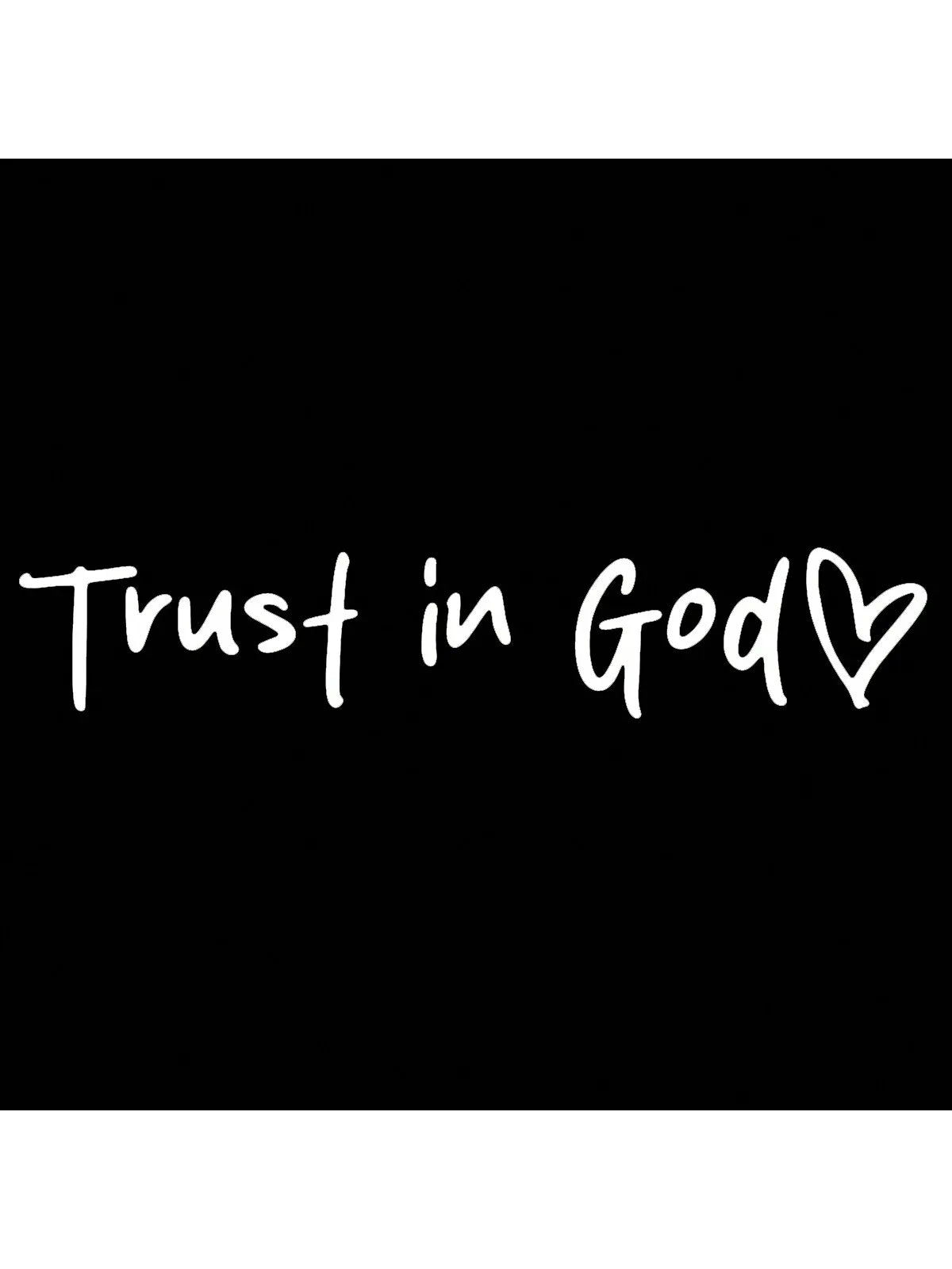 Trust in God Car Decal, Inspirational Waterproof Sticker