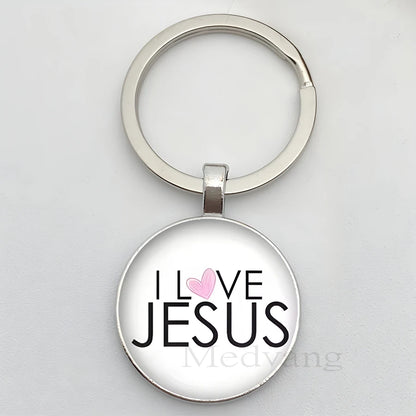 Eu amo Jesus chaveiro