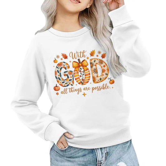 Fall Jesus Kids Sweatshir