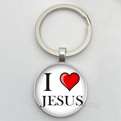 Eu amo Jesus chaveiro