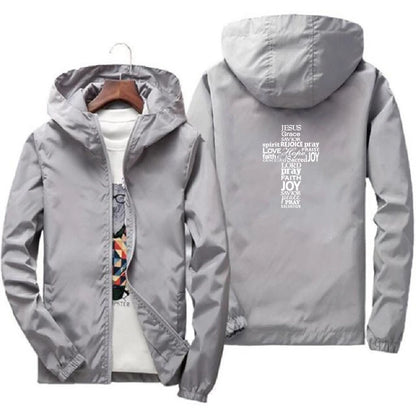 Faith Cross Windbreaker Jacket