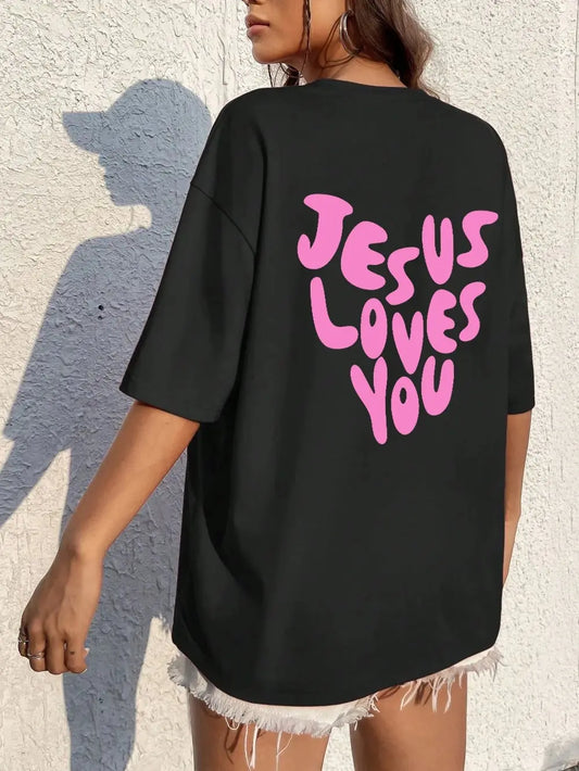 Jesus Loves Me Cotton T-Shirt 