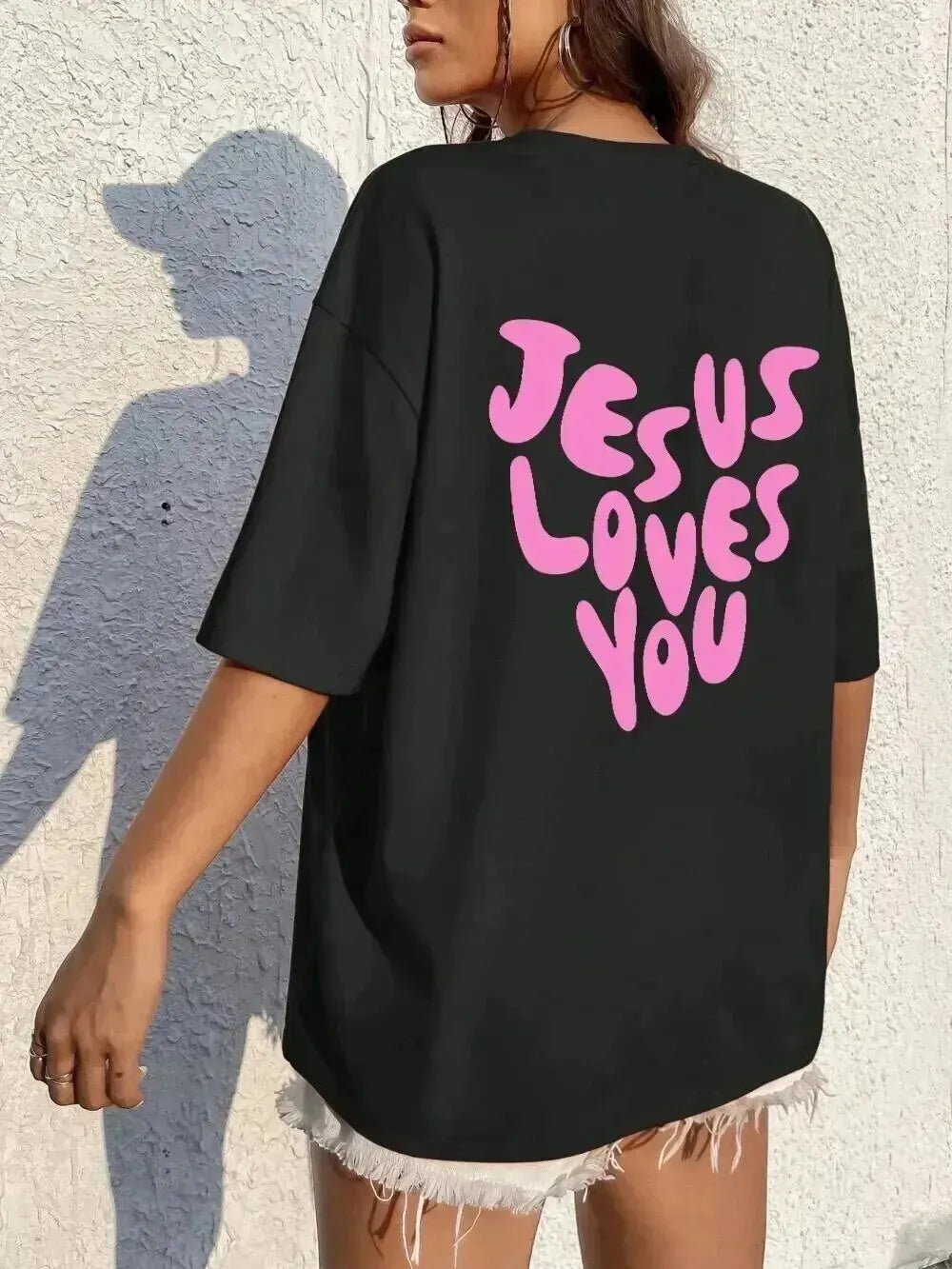 Jesus Loves Me Cotton T-Shirt 