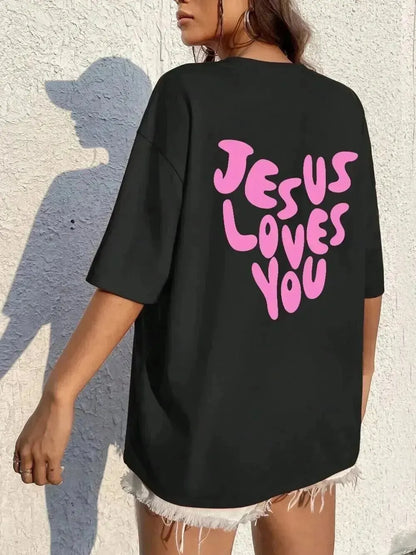 Jesus Loves Me Cotton T-Shirt 