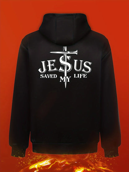 Jesus Saved My Life Zip Hoodie 