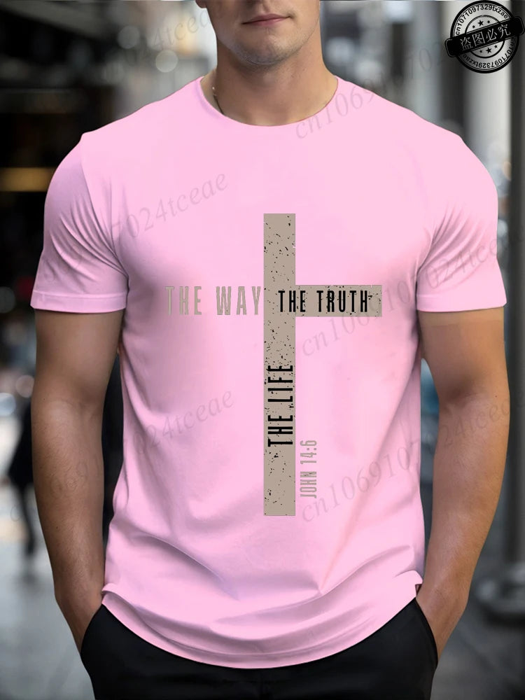 Camisa de algodão João 14:6