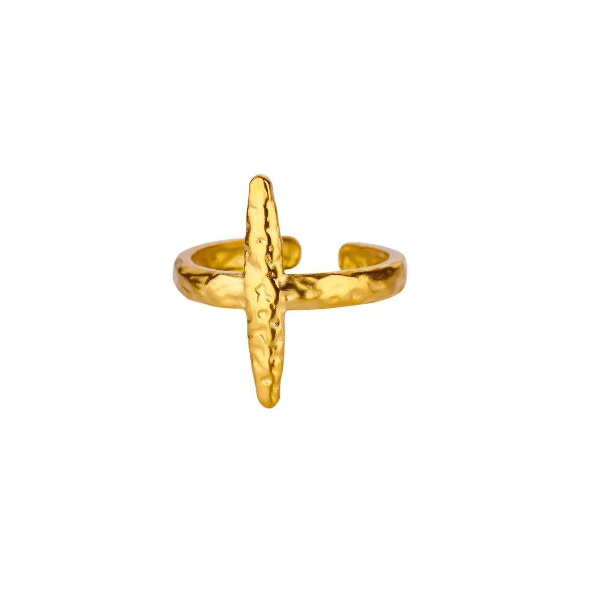 Vintage Jesus Cross Ring