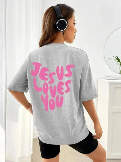 Jesus Loves Me Cotton T-Shirt 