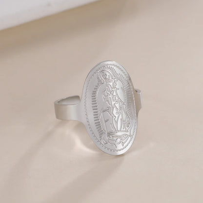 Jesus Mother Catholic Ring 