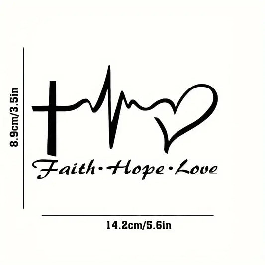 Faith, Hope, Love Stickers