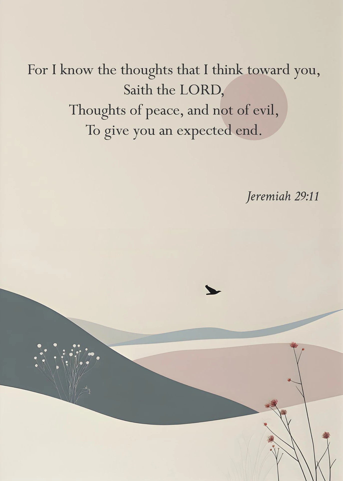 Christian Bible Verse Wall Art Decor 