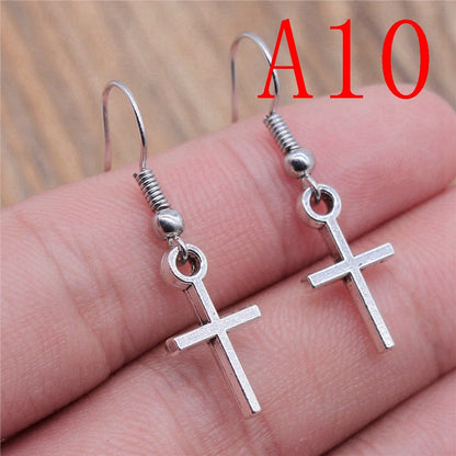 Multi-Style Christian Symbol Drop Earring