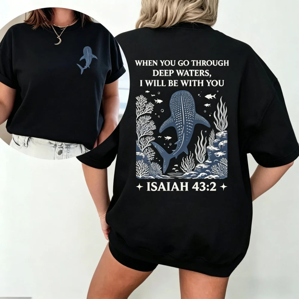 Camiseta Premium Versículo Isaías 43:2