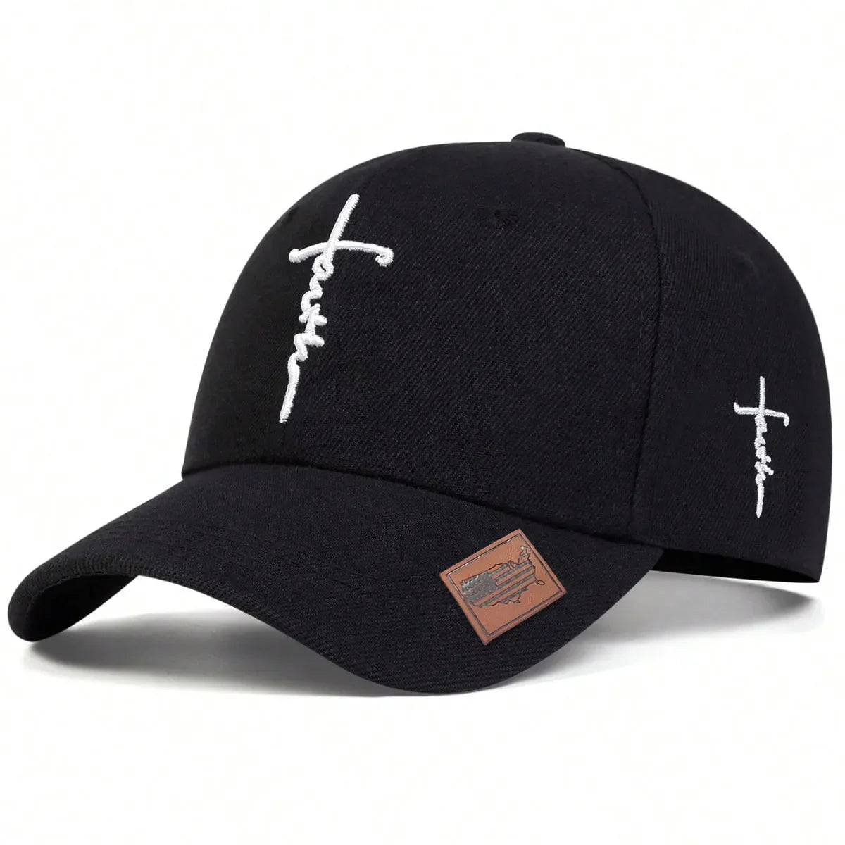 Cappello cristiano con croce – Cappellino da baseball ricamato regolabile