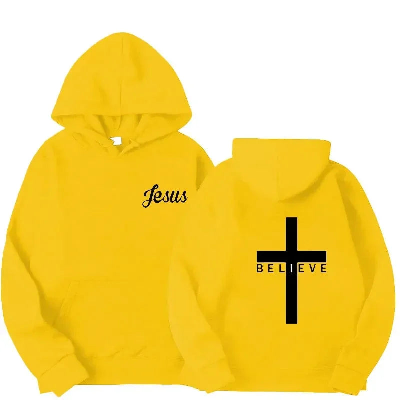 Believe Cross Jesus Hoodie 