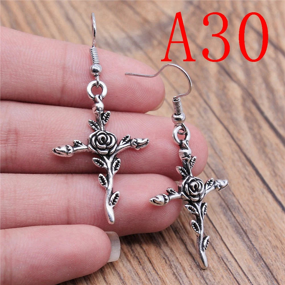 Multi-Style Christian Symbol Drop Earring