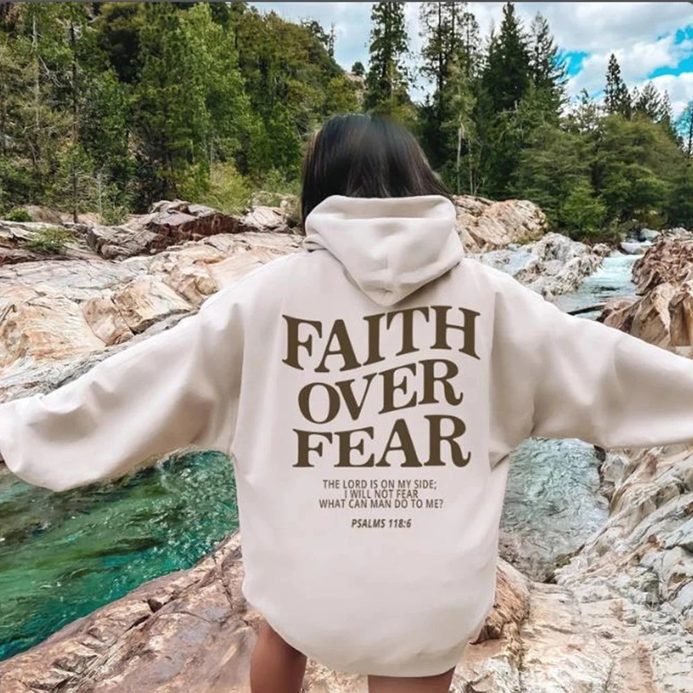 Faith Over Fear Oversized Hoodie