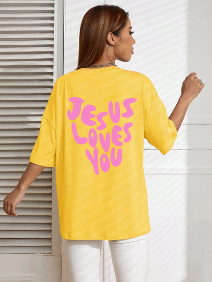 Jesus Loves Me Cotton T-Shirt 