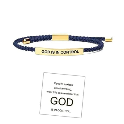 DEUS ESTÁ NO CONTROLE Pulseira