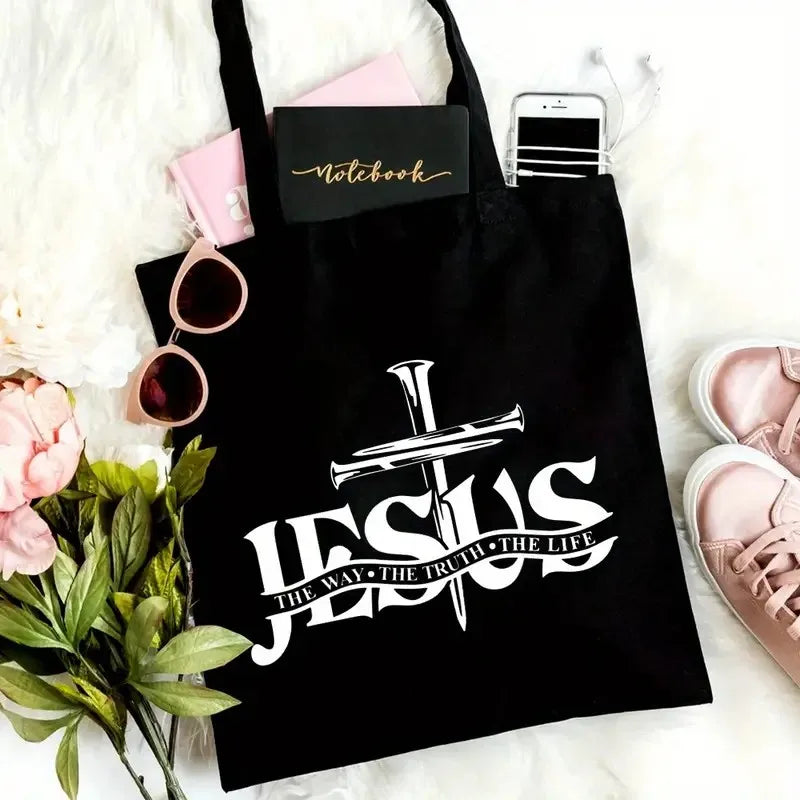Jesus Tote Bag with Verse