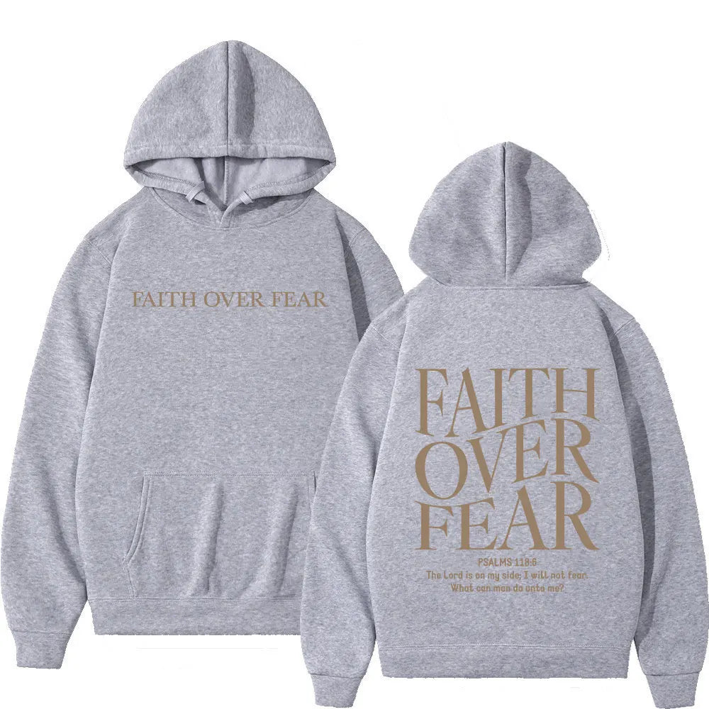 Faith Over Fear Minimalist Hoodie