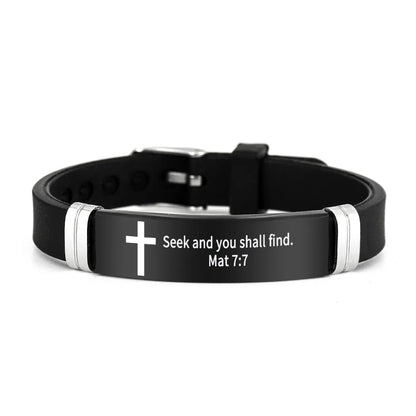 Pulseira inspiradora de versículos bíblicos