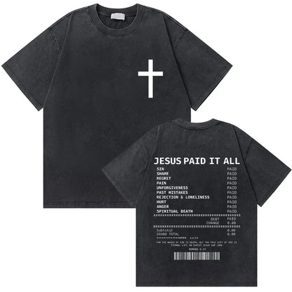 Vintage Washed Religious Shirt 