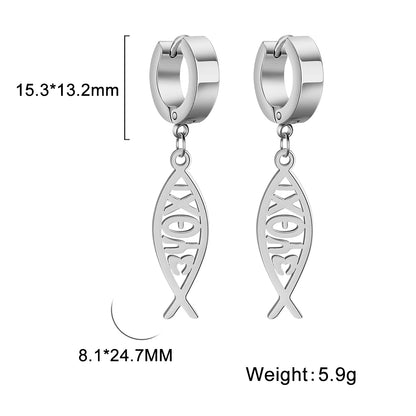 Christian Symbol Earring 