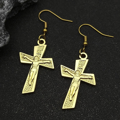 Jesus Cross Crucifix Earring