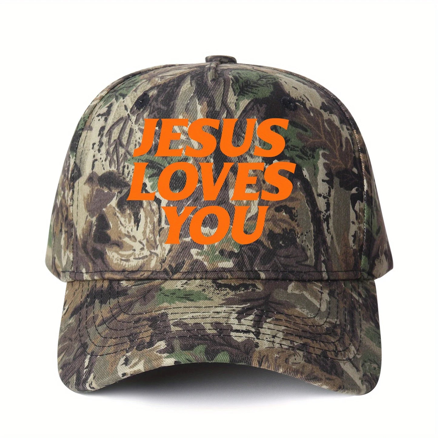 Jesus Loves You Camouflage Cap