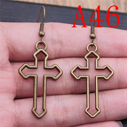 Multi-Style Christian Symbol Drop Earring