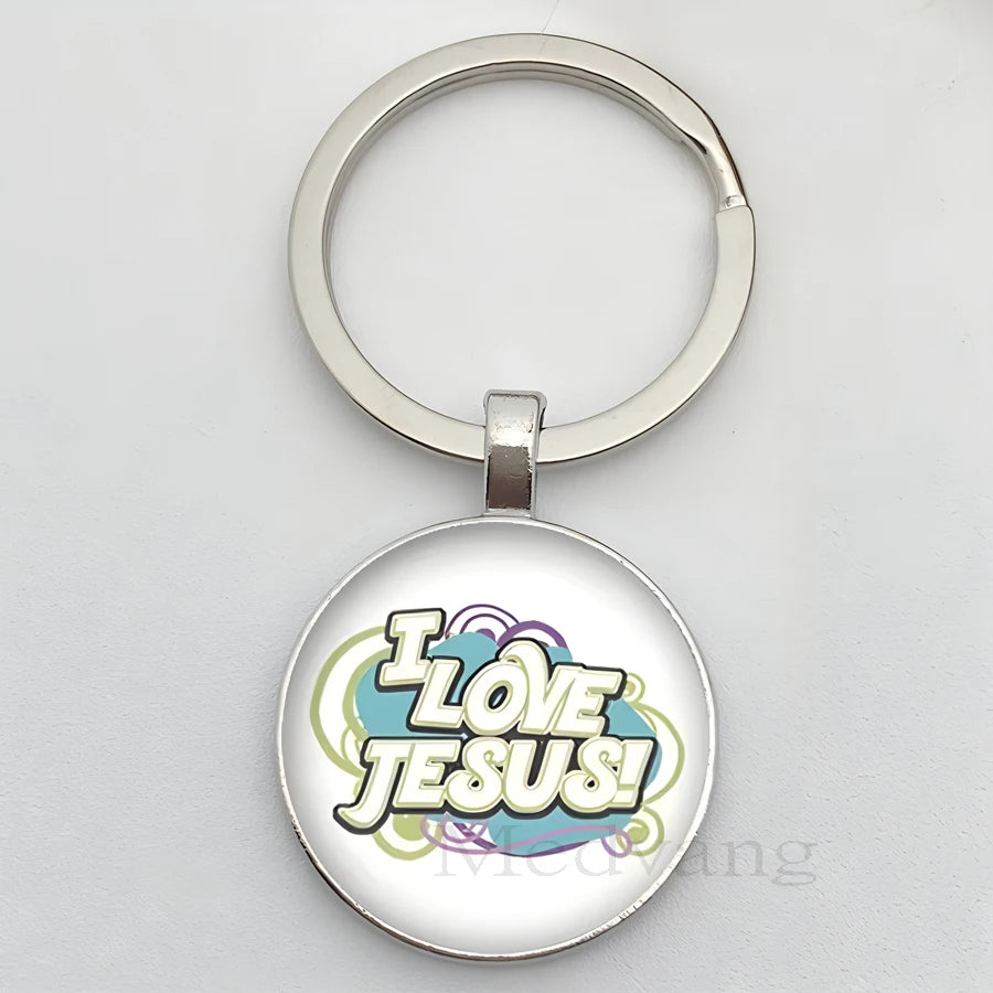 Eu amo Jesus chaveiro