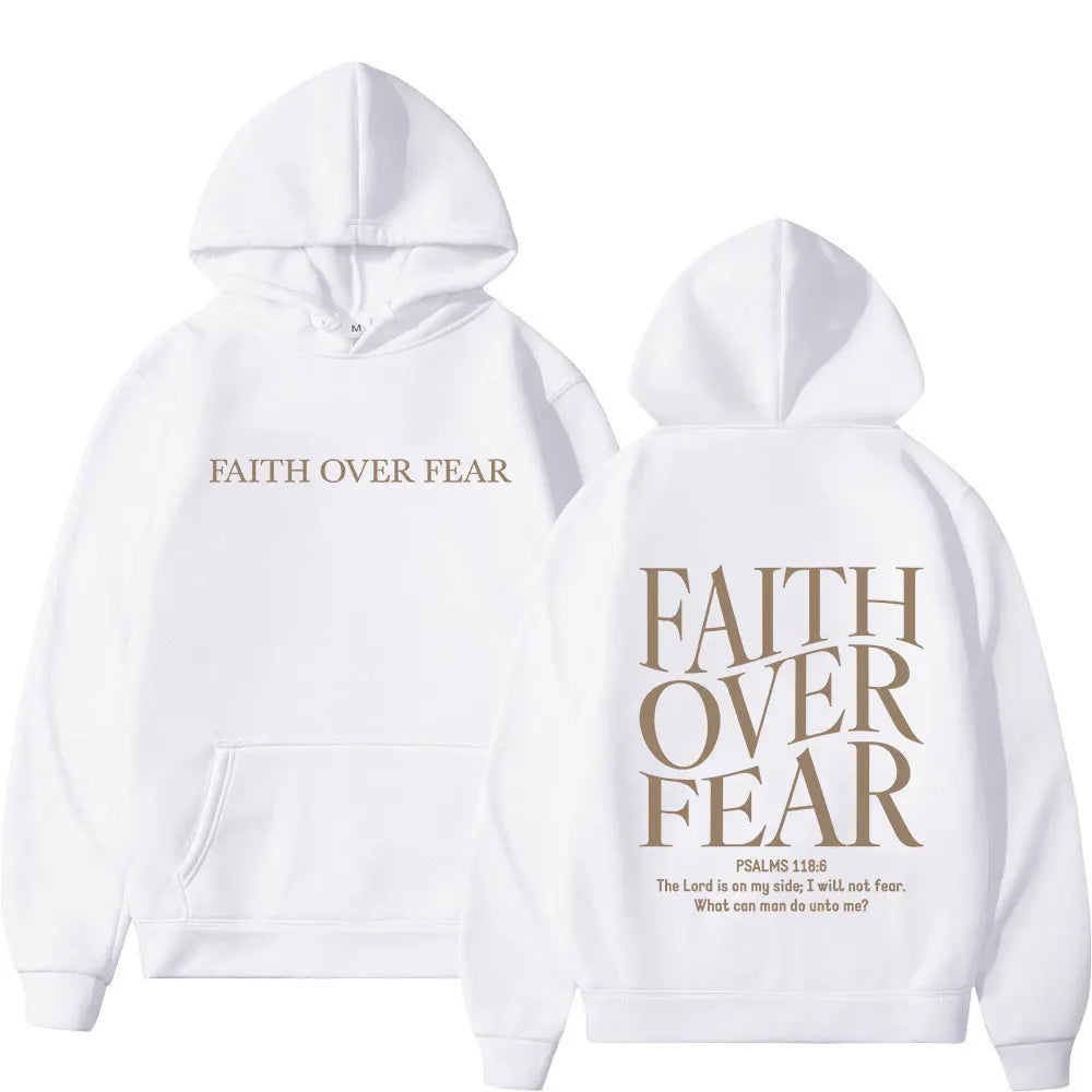Faith Over Fear Minimalist Hoodie
