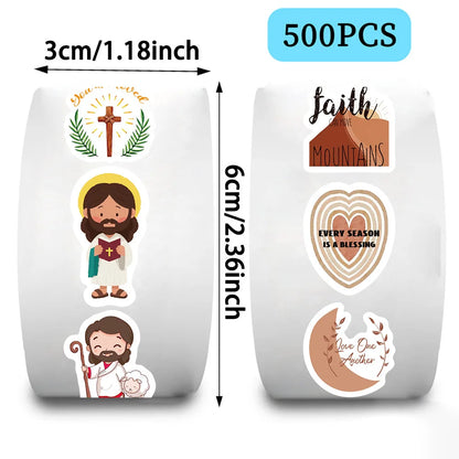 Christian Jesus Roll Stickers