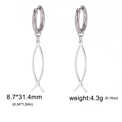 Christian Symbol Earring 
