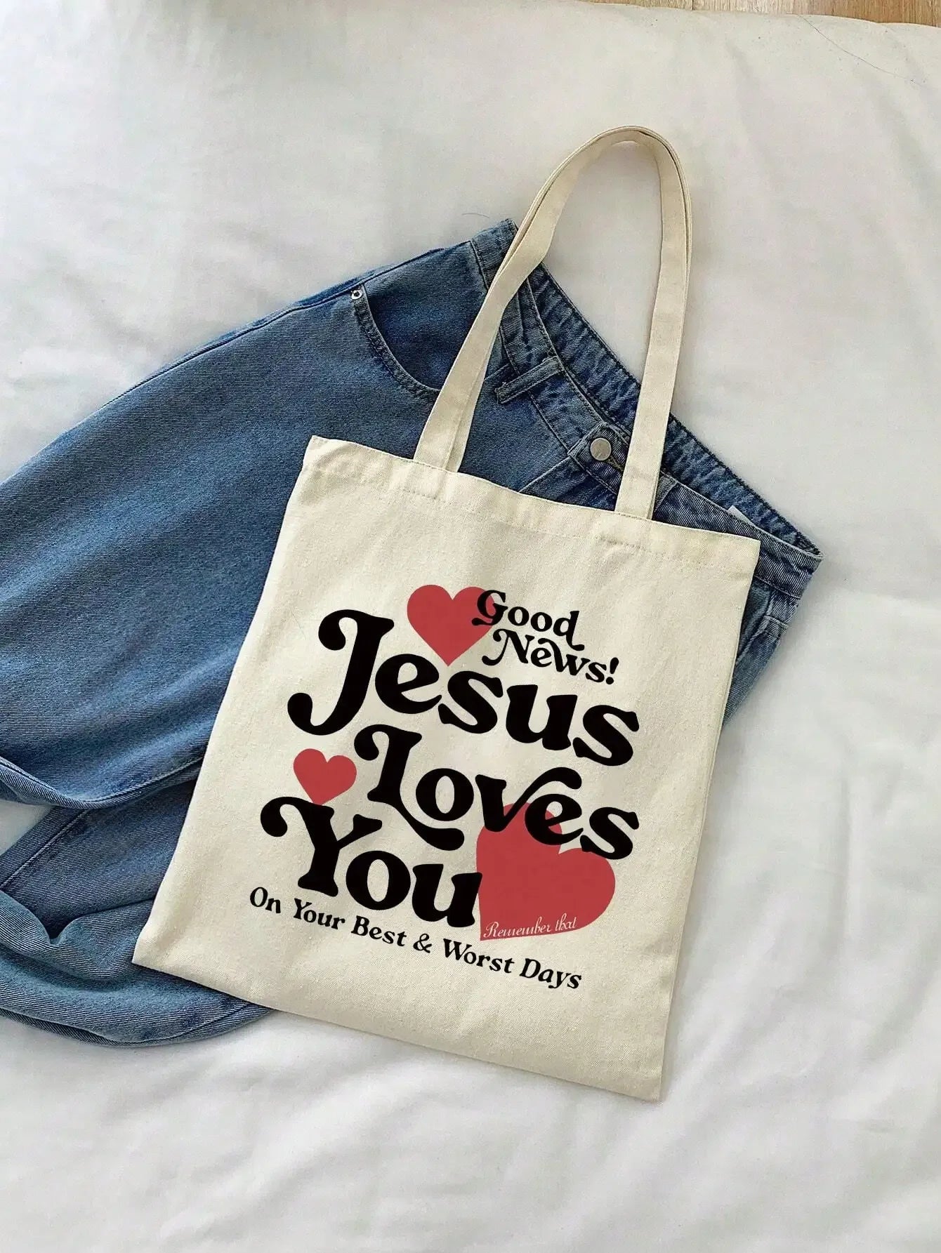 Bolsa Reutilizável Amor Como Jesus