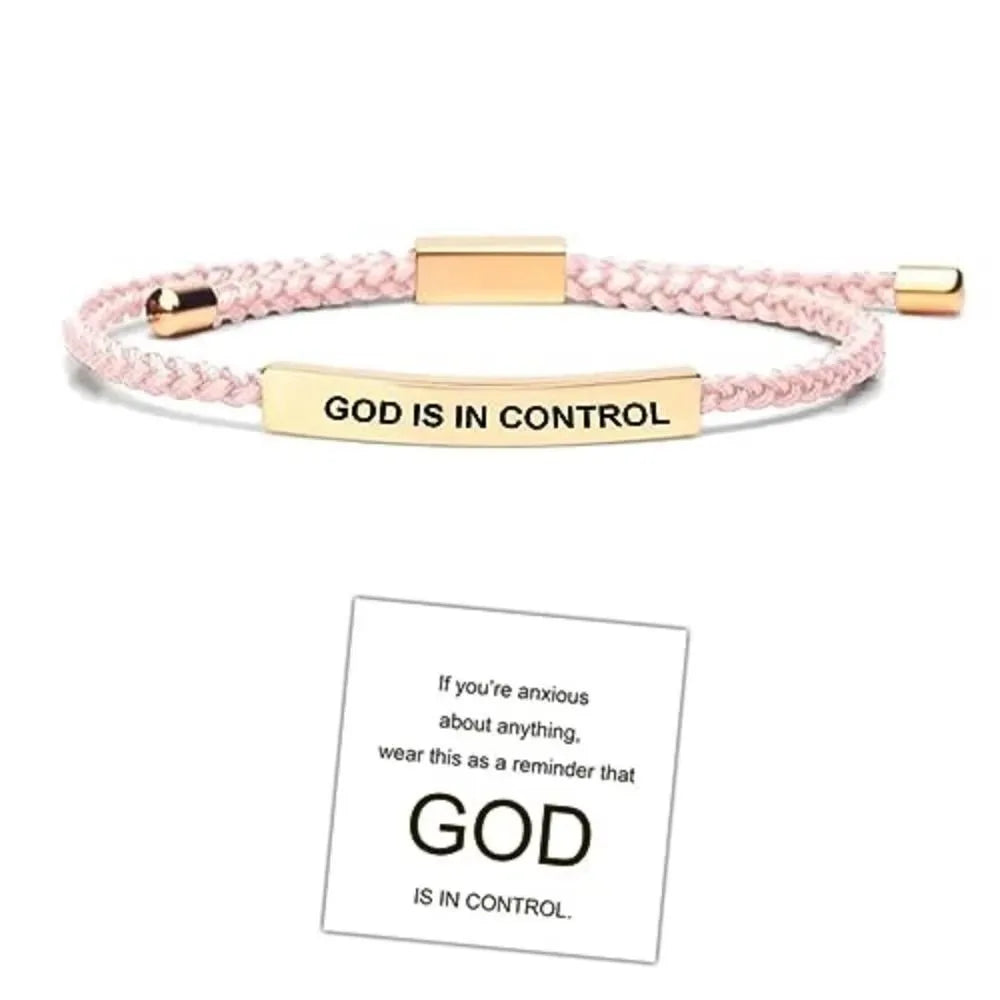 DEUS ESTÁ NO CONTROLE Pulseira