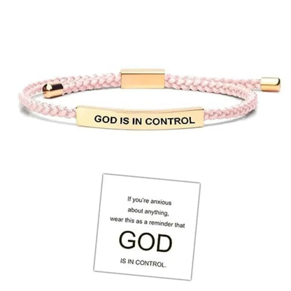 DEUS ESTÁ NO CONTROLE Pulseira