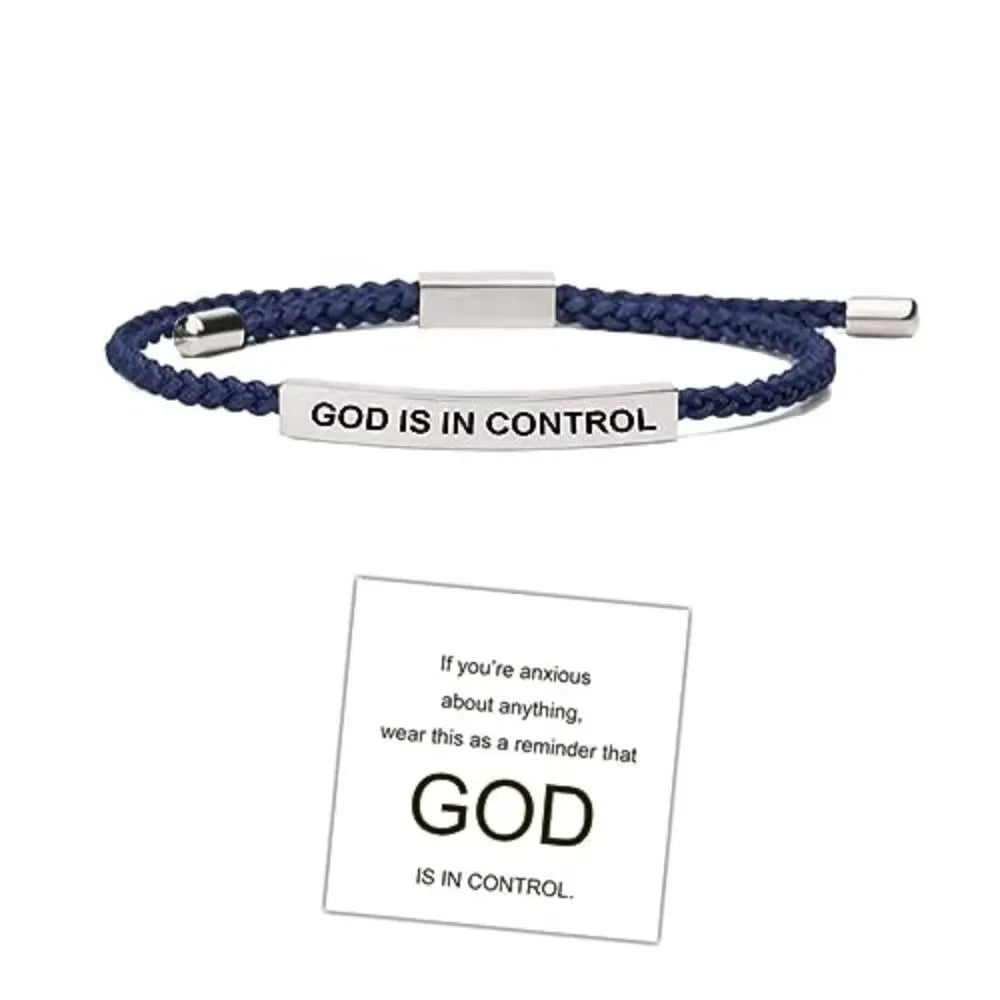 DEUS ESTÁ NO CONTROLE Pulseira