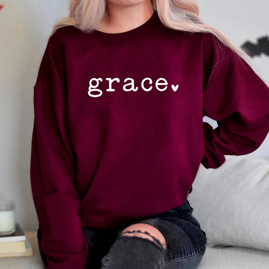 Grace Love Heart Sweatshirt 